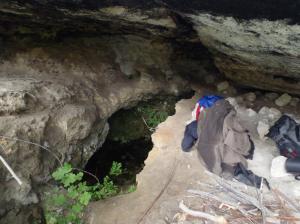 Manantial dentro de la Cueva
